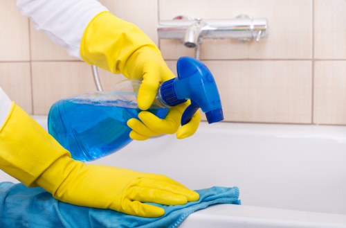 Sustainable carpet cleaning workflow with recycling and charity reuse