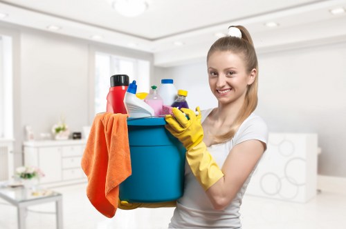 Household items sorted for recycling during SW3 clearance